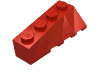 Деталь LEGO Wedge 4 x 2 Sloped Left, Красный