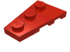 Деталь LEGO Пластина-клин левая 3 x 2, Красный