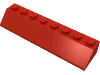 Деталь LEGO Скос 45° 2 x 8, Красный