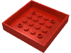 Набор LEGO Container - Box 6 x 6 Bottom, Красный