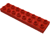 Деталь LEGO Пластина 2 x 8, Красный