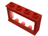 Набор LEGO Window 1 x 4 x 2 Classic with Short Sill [Complete], Красный