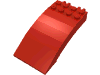 Деталь LEGO Лобовое стекло изогнутое 8 x 4 x 2, Красный