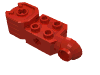 Деталь LEGO Technic Brick Special 2 x 2 with Axle Hole, Rotation Joint Ball Half [Vertical Side], Vertical Axle Hole End, Красный