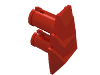 Деталь LEGO Vehicle Fairing 1 x 2 Stepped with Two Pins, Красный