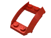 Деталь LEGO Wedge 4 x 3 Open with Cutout and Four Studs (Wheel Arch), Красный