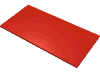 Деталь LEGO Tile 8 x 16 with Bottom Tubes on Edges, Красный