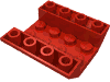 Деталь LEGO Скос перевёрнутый двойной 45 4 x 4, Красный