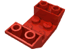 Деталь LEGO Скос перевёрнутый двойной 45° 4 x 2, Красный