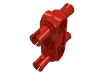 Деталь LEGO Соединитель штифтов Technic перпендикулярный 3l, с 4 штифтами, Красный