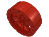 Деталь LEGO Wheel Wagon Viking with 12 Holes [7 Studs Diameter], Красный