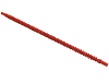 Деталь LEGO Flexible Ribbed Hose 8mm ends 19L, Красный
