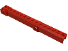 Деталь LEGO Crane Arm Outside, New Wide with Pin Hole at Mid-Point, Красный