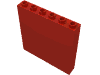 Деталь LEGO Панель 1 x 6 x 5, Красный