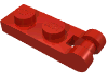 Деталь LEGO Пластина специальная 1 x 2, с ручкой на торце, Красный