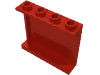 Деталь LEGO Панель 1 x 4 x 3, Красный