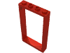 Деталь LEGO Door Frame 1 x 4 x 6 Type 2, Красный