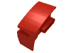 Деталь LEGO Technic Panel Car Mudguard Right, Красный