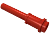 Деталь LEGO Штифт Technic 1/2, с удлинением стержня 2l, Красный