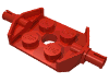 Деталь LEGO Пластина специальная 2 x 2, с широким держателем колёс, Красный