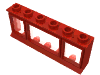 Набор LEGO Window 1 x 6 x 2 [Old Style Extended Lip &amp, Красный