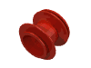 Деталь LEGO Wheel 43.2 x 28 Balloon Small, Красный