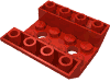 Деталь LEGO Скос перевёрнутый двойной 45° 4 x 4, с 2 отверстиями, Красный