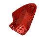 Деталь LEGO Aircraft Fuselage Curved Aft Section 6 x 10 Bottom, Красный