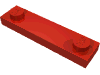 Деталь LEGO Пластина специальная 1 x 4, с 2 штырьками, Красный