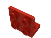 Деталь LEGO Кронштейн перевёрнутый 1 x 2 - 2 x 2, Красный