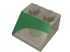 Набор LEGO Slope 45В° 2 x 2 with Left Green Inverse 1/4 Disc Print, Прозрачный черный