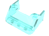 Деталь LEGO Windscreen 3 x 4 x 1 1/3 with 2 Studs on Top, Прозрачный светло-голубой
