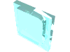 Деталь LEGO Glass for Window 1 x 2 x 2 Plane, Прозрачный светло-голубой