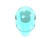 Деталь LEGO Light Cover with Internal Bar / Bionicle Barraki Eye, Прозрачный светло-голубой
