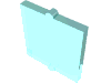 Деталь LEGO Glass for Window 1 x 2 x 2 Flat, Прозрачный светло-голубой