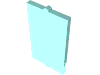 Деталь LEGO Glass for Window 1 x 2 x 3 Flat Front, Прозрачный светло-голубой