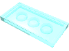 Набор LEGO Tile 2 x 4 with Groove, Trans-Light Blue