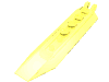 Деталь LEGO Hinge Plate 1 x 8 with Angled Side Extensions, Rounded Plate Underside, Прозрачный неоново-зеленый