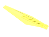 Деталь LEGO Hinge Plate 1 x 12 with Angled Side Extensions and Tapered Ends, Прозрачный неоново-зеленый