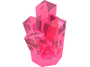 Деталь LEGO Rock 1 x 1 Crystal 5 Point, Прозрачный темно-розовый