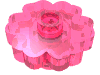 Деталь LEGO Flower 2 x 2 - Round, Прозрачный темно-розовый