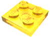 Набор LEGO Plate 2 x 2, Trans-Yellow