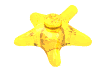 Деталь LEGO Animal Starfish, Прозрачный желтый