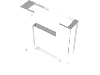 Деталь LEGO Box 2 x 2 x 2 Door with Slot, Прозрачный бесцветный
