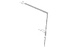 Деталь LEGO Door  1 x  4 x  6 Smooth with Square Handle Plinth, Прозрачный бесцветный