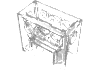 Деталь LEGO Technic Gearbox 2 x 4 x 3 1/3, Прозрачный бесцветный