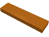 Деталь LEGO Плитка 1 x 4, с пазом, Темно-оранжевый