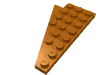 Деталь LEGO Клиновидная пластина-крыло 8 x 4, правая, Темно-оранжевый