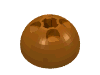 Деталь LEGO Cylinder Hemisphere 3 x 3 Ball Turret, Темно-оранжевый