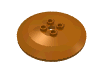 Деталь LEGO Dish 6 x 6 Inverted (Radar) [Hollow Studs], Темно-оранжевый